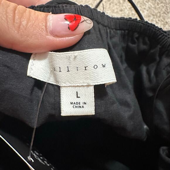 ALL ROW Women's Black Isadora Dress Size L - Picture 9 of 14